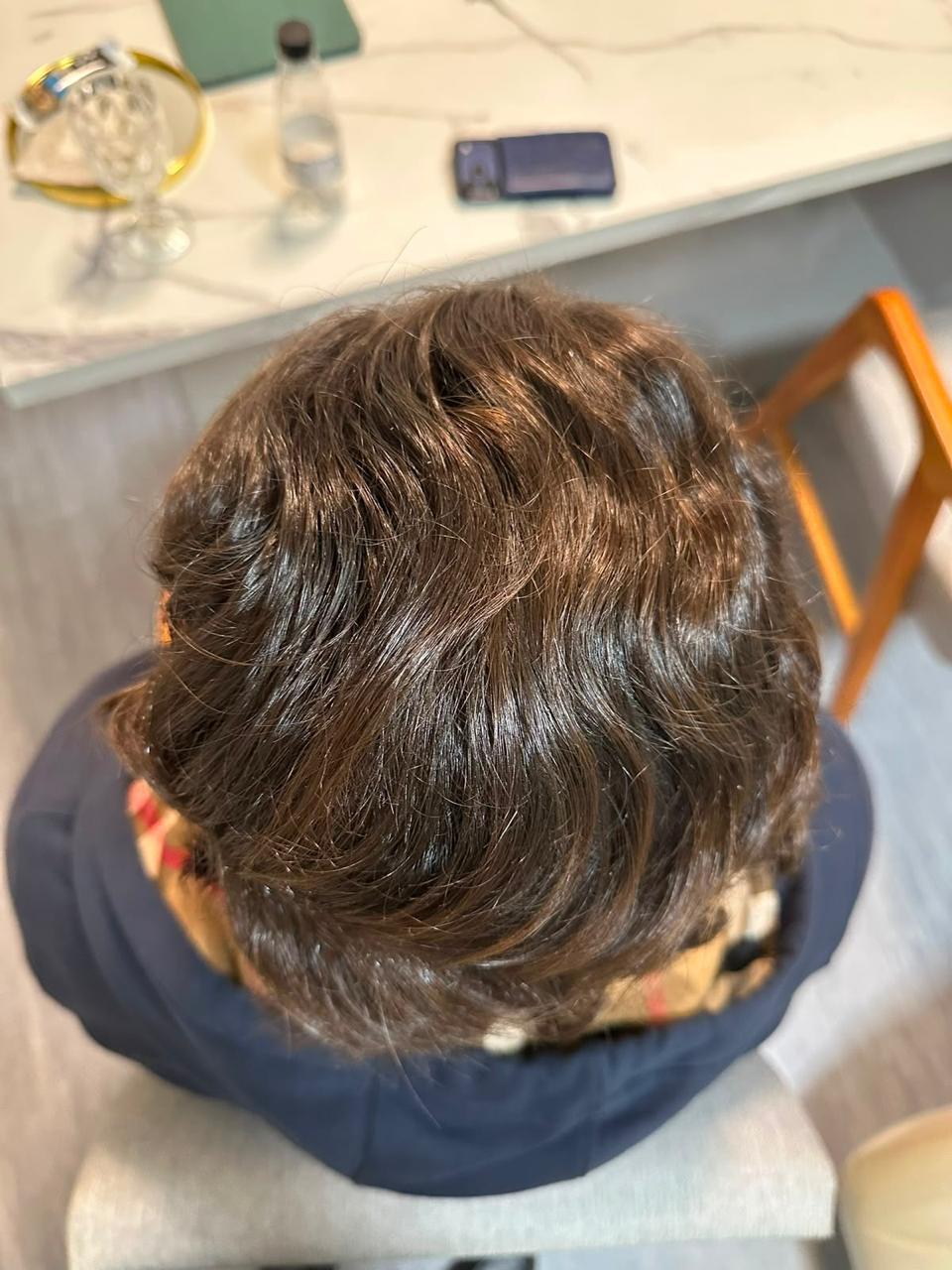Depois do tratamento capilar — resultado 6